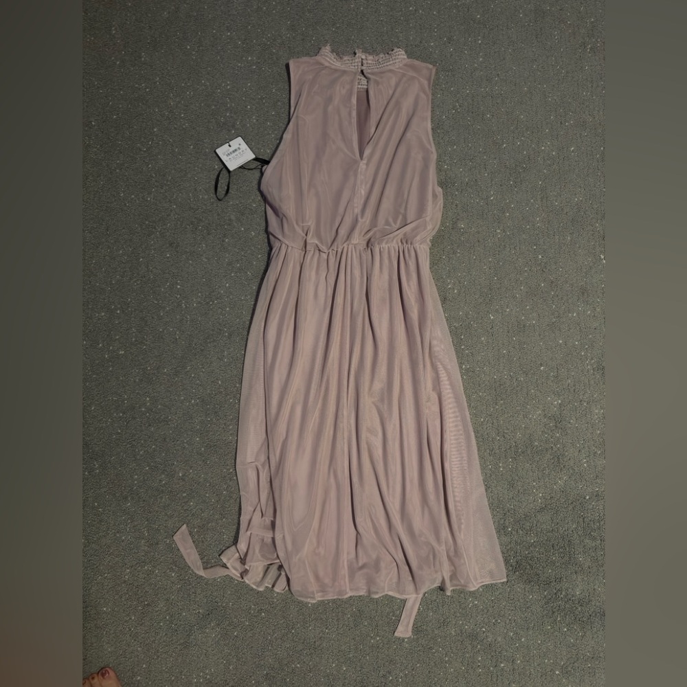 Laundry By Shelli Segal Dusty Rose Sleeveless Midi Dress
